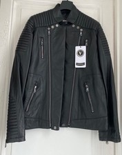 blouson perfecto en cuir noir Ventiuno XL