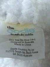 Men?s OODIE In Green And White One Size As Tag