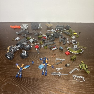 HALO Mega Bloks HUGE LOT Of Loose Pieces Figures & Weapons TOY Jackal Freebooter