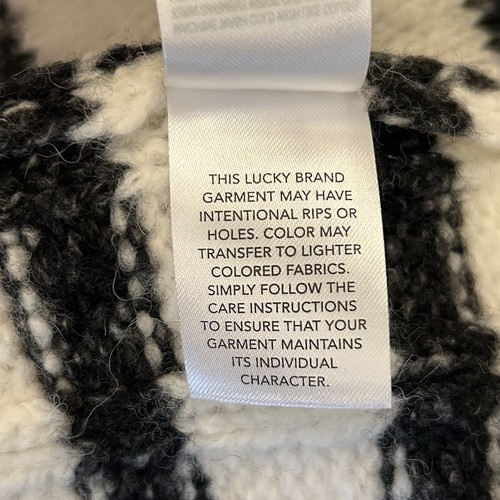 Lucky Brand Women's Striped Cable Knit Cardigan Sweater Size L NWT $99 - 第 18/18 張圖片