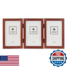 Lawrence Frames 755646T Hinged Triple Walnut ...