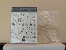 Stampin Up! Sentimental Swirls Photopolymer Stamp Set 157996 - Set of 27