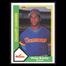 Mickey Brantley #442 1990 CMC Minor League Calgary Cannons Baseball Card MLB NM