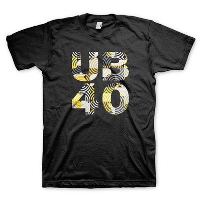 UB40 2023 Stacked Logo T-Shirt Reprint Black Cotton S-5XL L1111