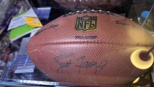 Brett Favre Autographed Football Wilson