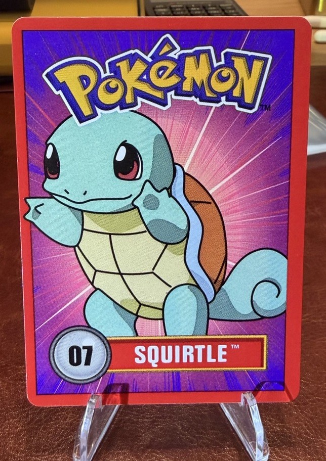 1998 Nintendo Pokemon Promo Edition Squirtle #07 Vintage Rare Trading Card