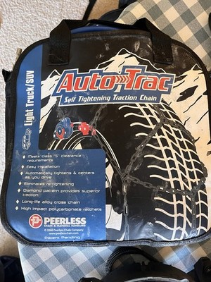 Peerless Auto-Trac Light Truck/SUV Self-Tightening Traction Chain - Pair (New)