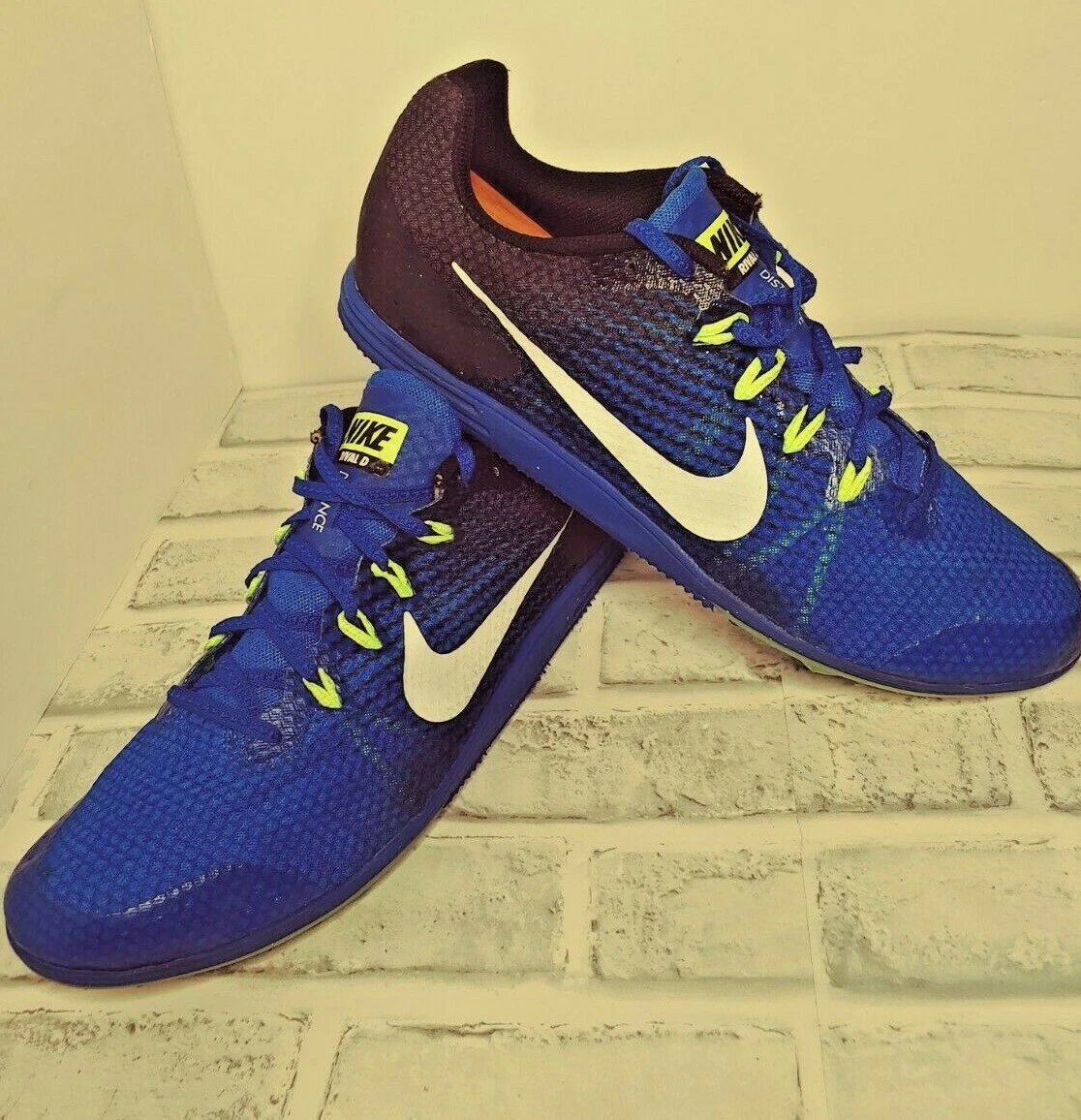 exótico a tiempo radio Nike Zoom Rival D 9 Distance Track Spike Cobalt Blue, Black, Neon Green  Mens 12 | eBay