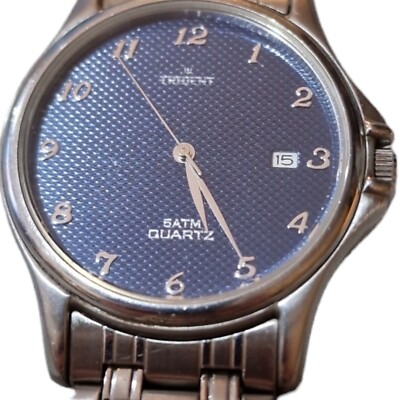 Trident Men's Quartz Watch, Water Resistant, New Battery Fitted