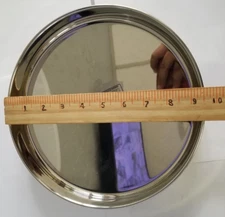 IKM Stainless Steel Heavy Dinner Plate/kumcha & Beading Thali No-11 Set of 4