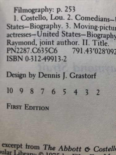 Lous on First: A Biography: CHRIS COSTELLO HC DJ 1ST EDITION 1981 - Picture 7 of 14