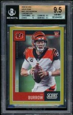 Joe Burrow Rookie 2020 Score Gold Zone Chronicles #441 (pop 2) BGS 9.5