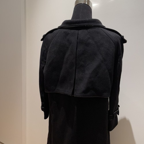 BURBERRY London Black Alpaca Wool 3/4 Sleeve Coat Sz US 12 retail $1860 - Picture 8 of 12