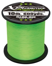 Sunline Xplasma Asegai Green Braided Line 600 Yards Braided Bass Fishing Line