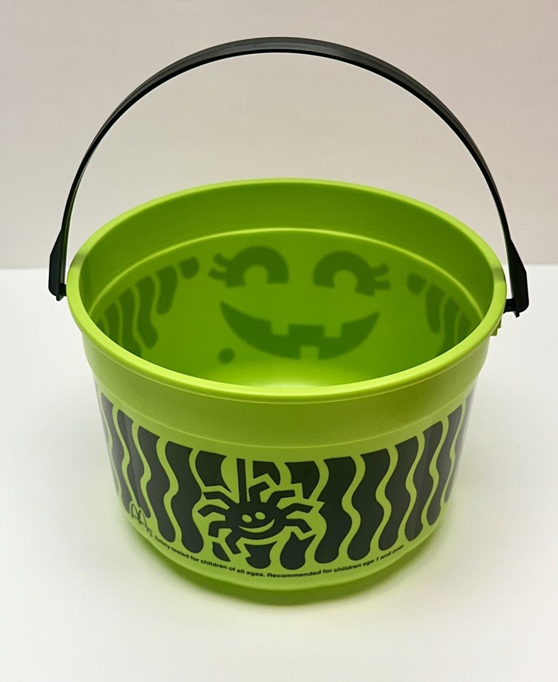 Vintage 1986 McDonald’s Halloween Candy Buckets Ghost Witch Jack O