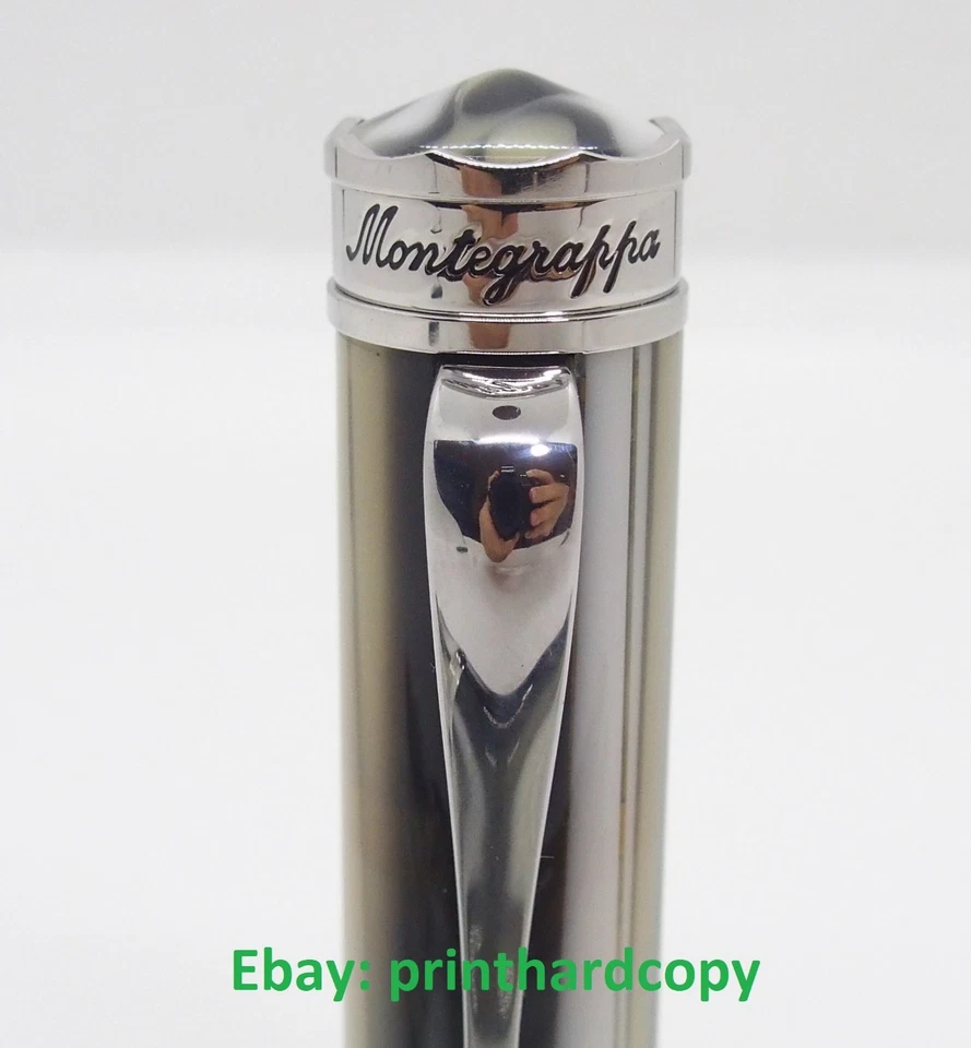 Brand New Montegrappa Ducale Sabbia Fountain Pen Silver Trim. - Imagem 4 de 4