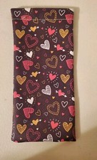 Greenbrier VALENTINES DAY Brown HEARTS SOFT SIDE Eyeglasses Sunglasses Case