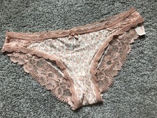 Victoria Secret Body By Victoria Cheekini Beige Leopard Rare Small NWT