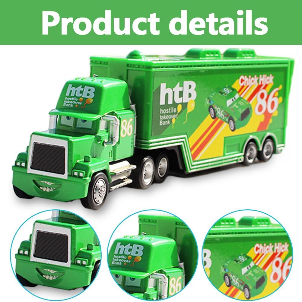 カーズ　マテル　Chick Hicks 86 　ハウラー Disney Pixar Cars No.86 Chick Hicks Racer's Hauler Truck Toy