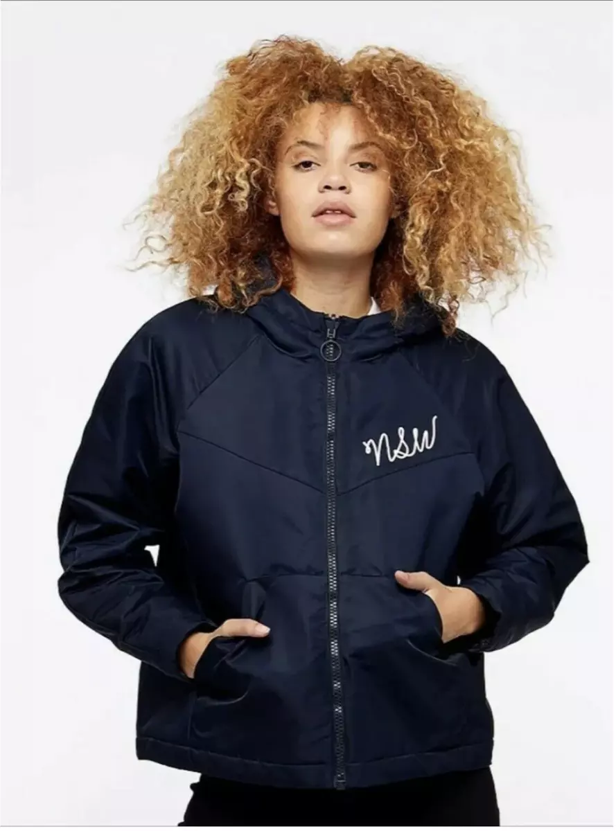 Nike NSW Sportswear Reversible Women Hooded Jacket Sherpa Navy