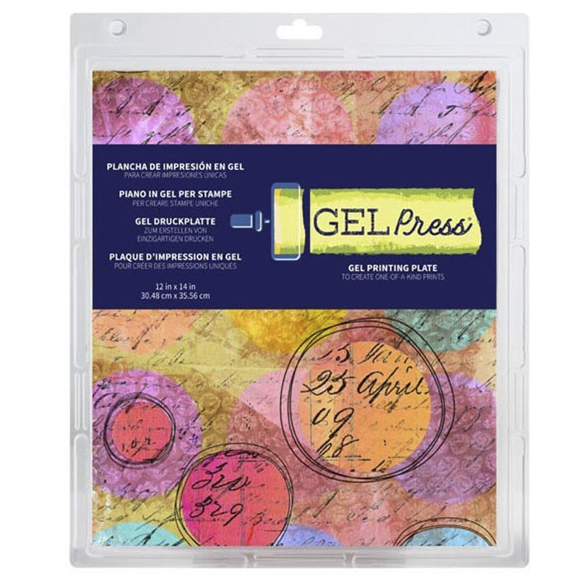 Art Suppliee Gel Printing Pad With Brush - Reusable Gel Plate For Monoprinting, Stamping & Texture Art, Includes Mini Roller Brush - Non-Toxic Art Tool For Screen Printing Kit - Foto 3