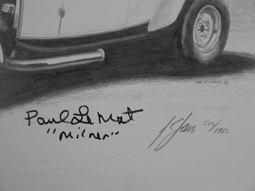 Paul Le Mat Signed American Graffiti 11x17 Mels Drive-In Numbered Print JSA COA - Picture 3 of 5