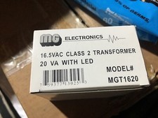 Mg Electronics Mgt-1620 16.5vac 20va Class Ii Power Supply Cctv Terminal Output