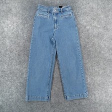 Levi's Jeans Women 26 Ribcage Wide Leg Crop High Rise Light Wash Fade Ladies