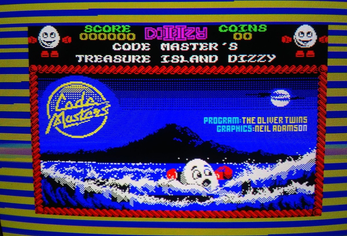 ZX Spectrum 48k Treasure Island Dizzy Vintage Computer Game