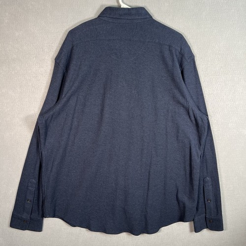 NWT! Polo Ralph Lauren Knit Button Shirt Adult 2XL XXL Blue Long Sleeve Mens - 第 8/9 張圖片