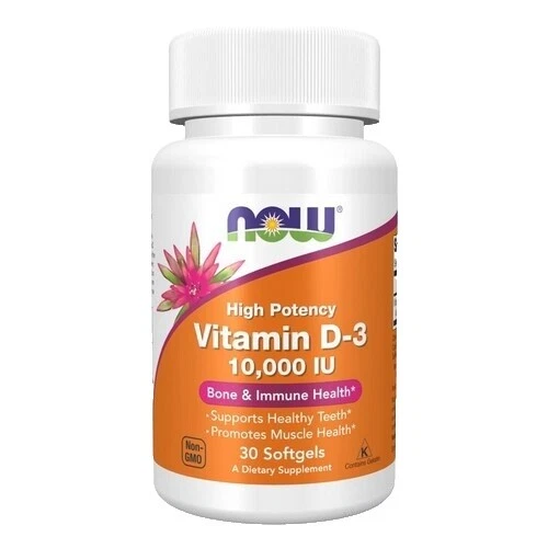 NOW Foods vitamina D de vitaminas y minerales