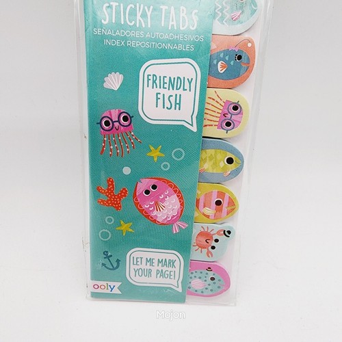 2x Ooly Note Pals Sticky Tabs Bookmarks Note Taking Friendly Fish Dainty Donuts - Picture 12 of 13