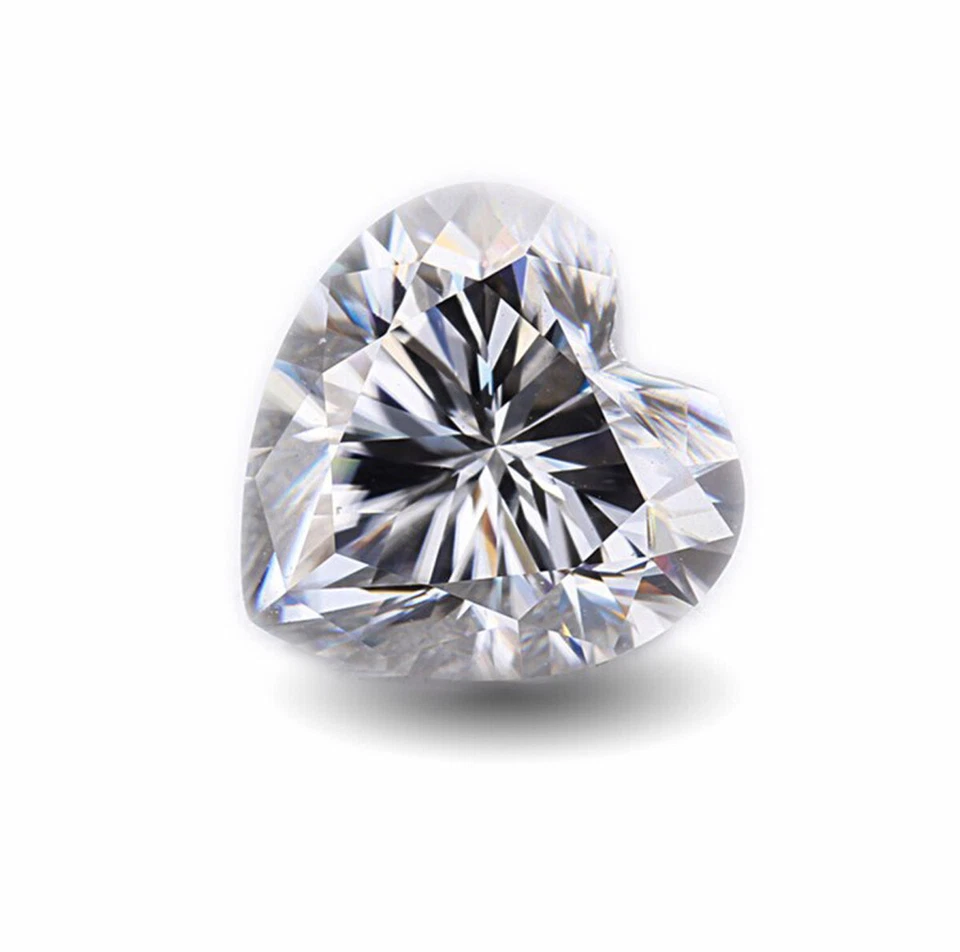 Loose CVD 4 Pcs lab Grown Diamond 5 mm Heart D - F GIE Certified Diamond - Image 3 of 4