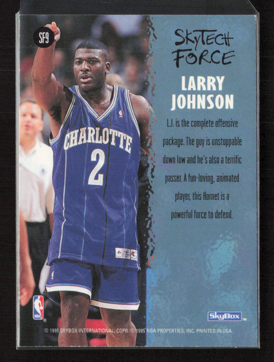 1994-95 SkyBox Premium SkyTech Force #SF9 Larry Johnson