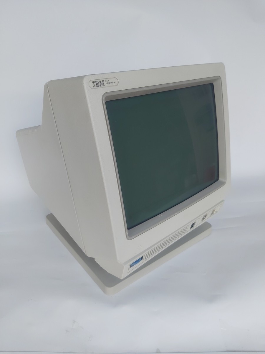IBM 3476 InfoWindow Green Twinax Terminal Vintage | eBay
