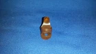 VINTAGE BARBIE #1 BROWN OPEN TOE SHOE ( 1 ) MARKED JAPAN BROWN HEEL WITH HOLE