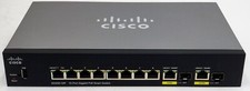 Lot Of 2- Cisco Sg250-10p 10-port Gigabit Poe Smart Switch - W/ Power Adapters