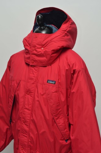 Patagonia Vintage Men's Red Nylon Full Zip Puffer Down Jacket Parka Size L - Picture 15 of 20
