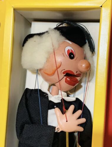 1960's SCHOOLMASTER SM Toy Marionette Vintage Pelham Puppets (England) Professor - Picture 2 of 7