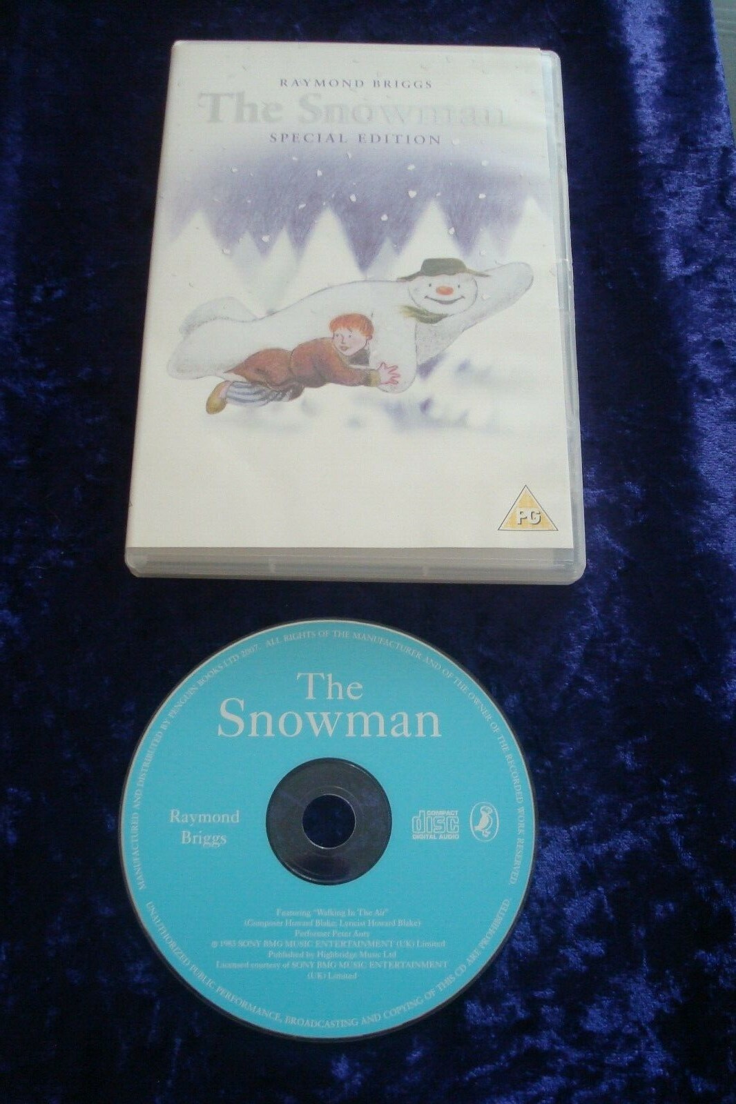 DVD THE SNOWMAN RAYMOND BRIGGS SPECIAL EDITION UK REGION 2 CHRISTMAS FAMILY