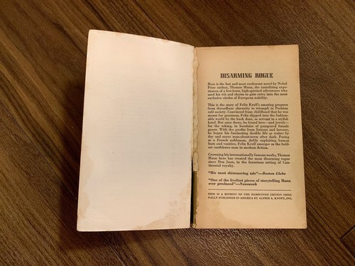 Confessions of Felix Krull: Confidence Man by Thomas Mann (1957, Paperback) - Picture 9 of 9