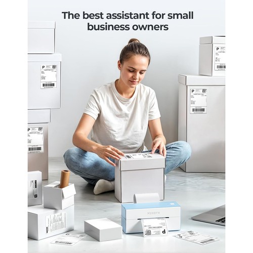 MUNBYN Bluetooth Thermal Label Printer 4x6 Shipping Label Printer for USPS FedEx - Bild 6 von 7