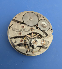 VINTAGE 16 SIZE WALTHAM CRESCENT ST MODEL 1899 POCKET WATCH PARTS