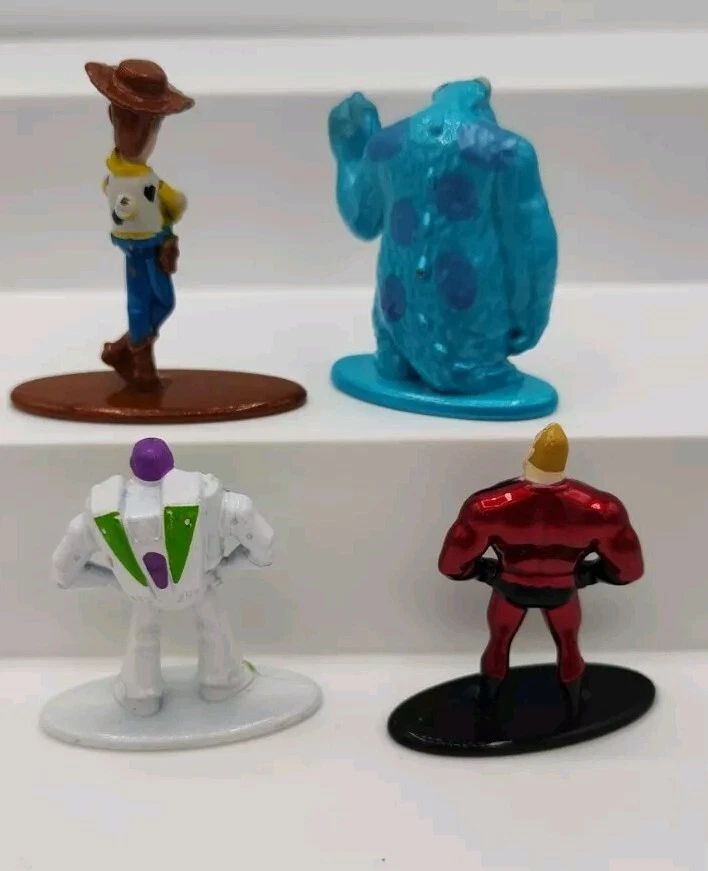 4 Lot Disney/Pixar METALFIGS Figures: Woody, Sulley, Buzz and Mr. Incredibles 2 - Image 2 of 4
