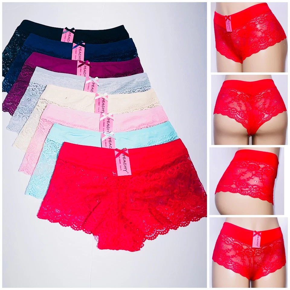 Lote de 6/12 pantalones cortos boxer lencería bragas ropa interior S-4XL Foto 4 de 4