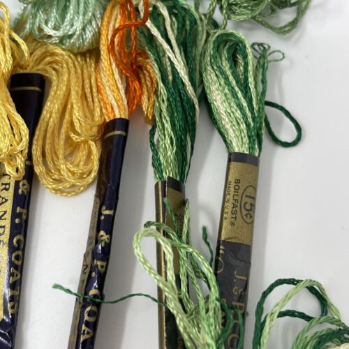 J & P COATS Lot of 38 SKS EMBROIDERY FLOSS 4 STRAND DMC Cotton Most Unused - Picture 2 of 10