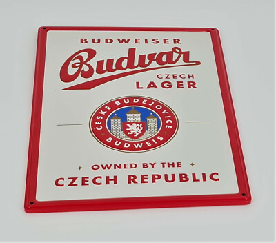 Budweiser Bier Budvar Beer Metallschild Czech Lager Dekoration Bar Club (7370-1)