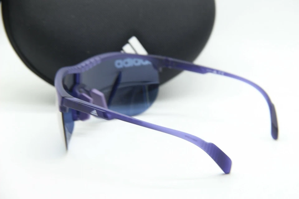 NUEVAS GAFAS DE SOL ADIDAS SP0003 82Z MORADAS ESPEJADAS AUTÉNTICAS CON ESTUCHE 137 MM Foto 3 de 3