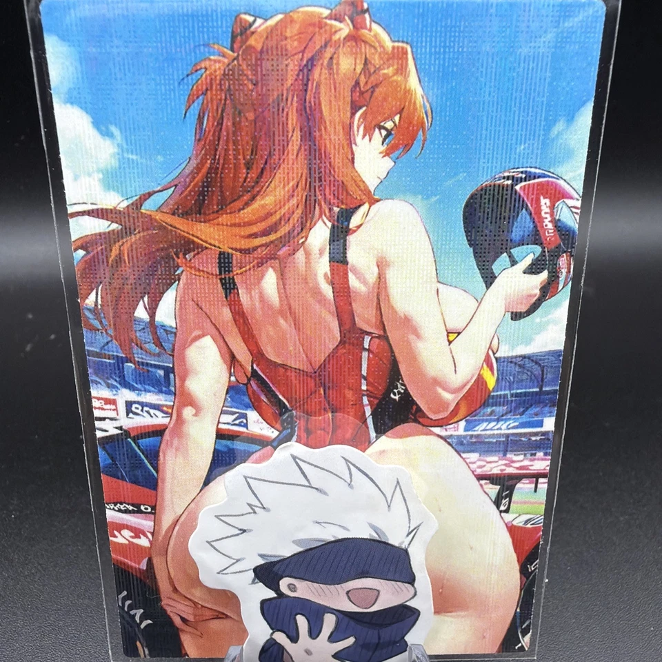 Asuka Langley Anime Waifu Card Doujin ACG Goddess Holo - Image 2 of 4