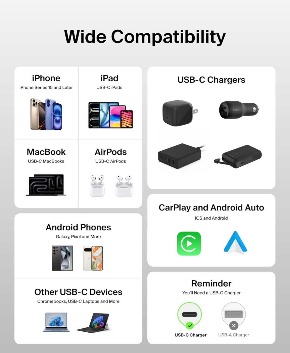 Cavi di ricarica USB-C per iPhone 15/16/17 Pro Max foto 3